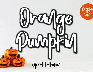 Orange Pumpkin - Personal Use font