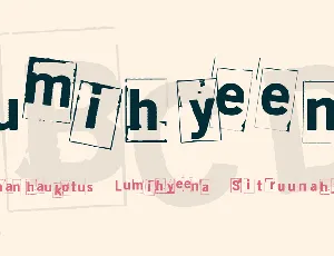 Lumihyeena font