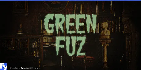 Green Fuz font