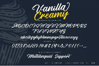 Vanilla Creamy font