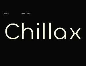 Chillax font