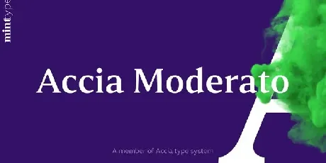 Accia Moderato font