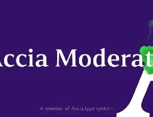 Accia Moderato font