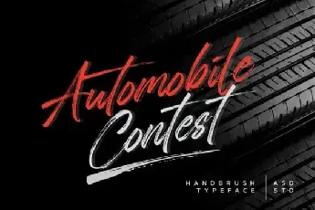 Automobile Contest Brush font