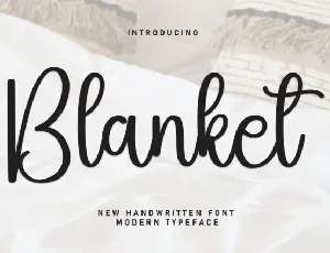 Blanket Script font