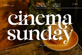 Cinema Sunday font