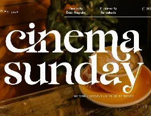 Cinema Sunday font