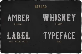 Amber Whiskey Typeface font