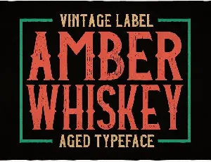 Amber Whiskey Typeface font