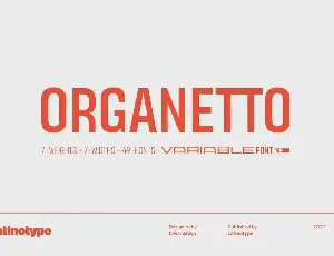 Organetto Family font