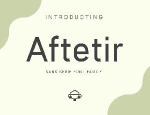 Aftetir font