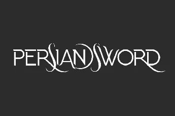 Persian Sword Demo font