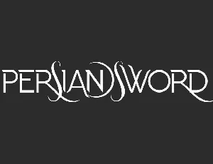 Persian Sword Demo font