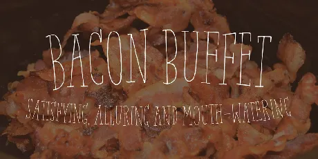 Bacon Buffet DEMO font