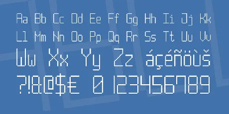 Post Pixel-7 font