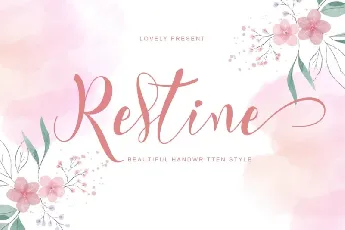 Restine Script font