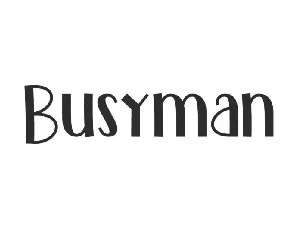 Busyman font