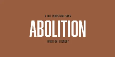 Abolition Family font