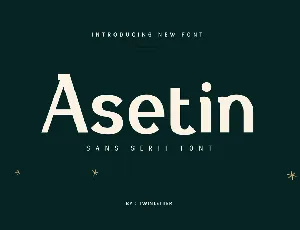 Asetin font