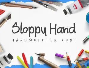 Sloppy Hand font