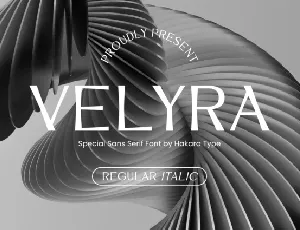 Velyra font