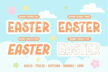 Bunny Lovers One font