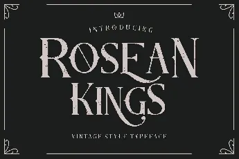 Rosean Kings font