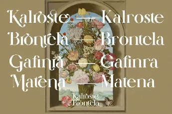 Kalroste Brontela font