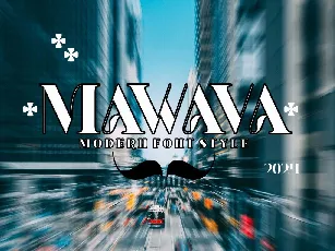 MAWAVA font