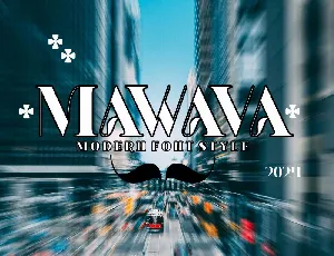 MAWAVA font