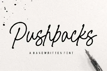 Pushbacks font