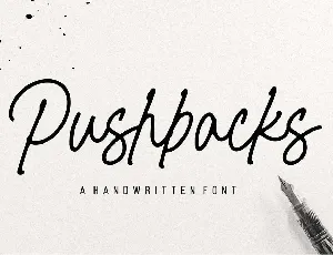 Pushbacks font