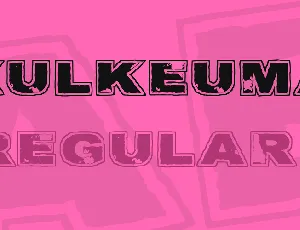 Kulkeuma font