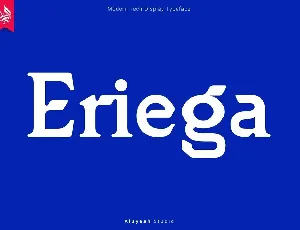 Eriega font