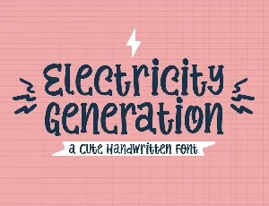 Electricity Generation font