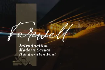 Farewell font