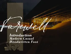 Farewell font