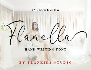 Flanella Handwritten font