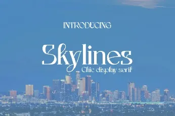 Skylines font