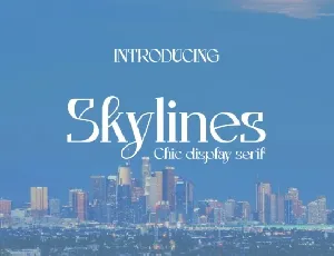 Skylines font