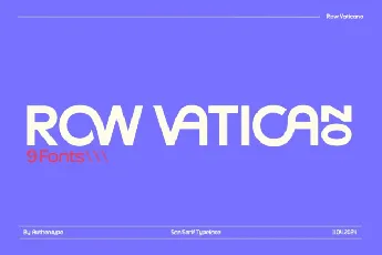 Row Vaticano font