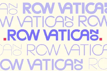 Row Vaticano font