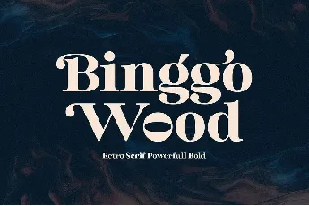 Binggo Wood font