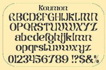 Koumon font