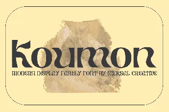 Koumon font