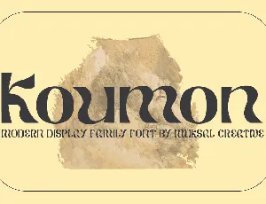 Koumon font