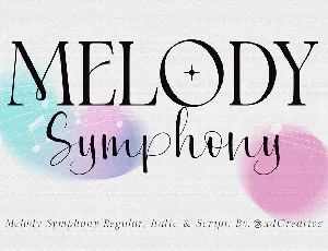 Melody Symphony font