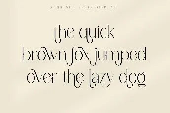 Albright Serif font