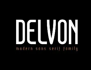 Delvon Sans Serif font