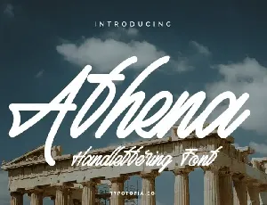 Athena Handwritten font